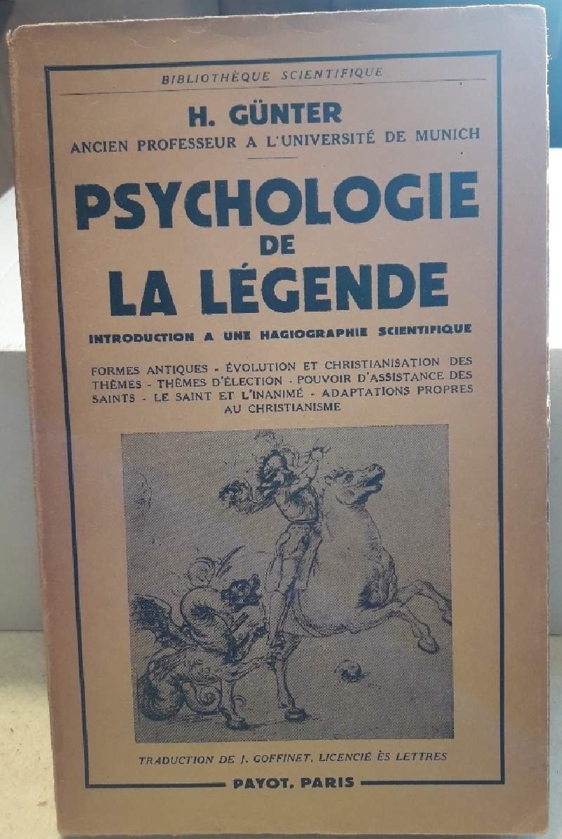 PSYCHOLOGIE DE LA LEGENDE(1954)