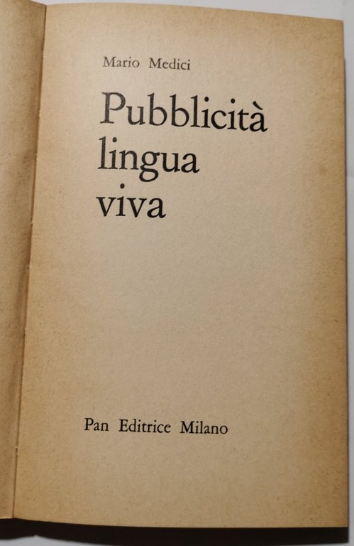 Pubblicità lingua viva