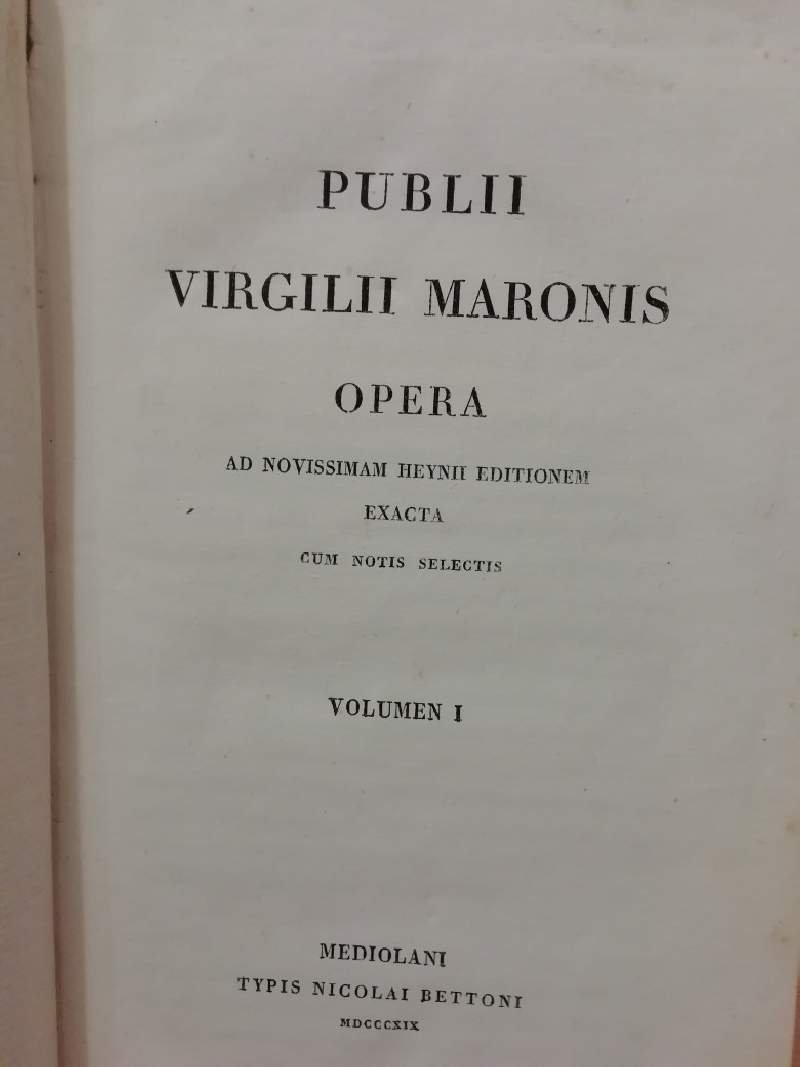PUBLII VIRGILII MARONIS opera ad novissimam heynii editionem 3 voll. …