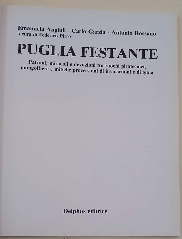 PUGLIA SANTA-PUGLIA FESTANTE-2 VOLL.( 1989)