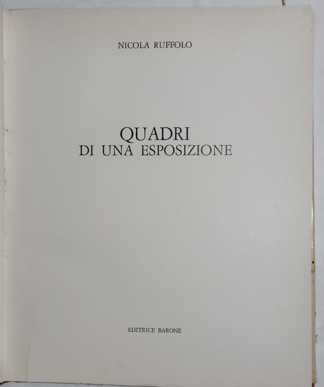 Quadri di una esposizione