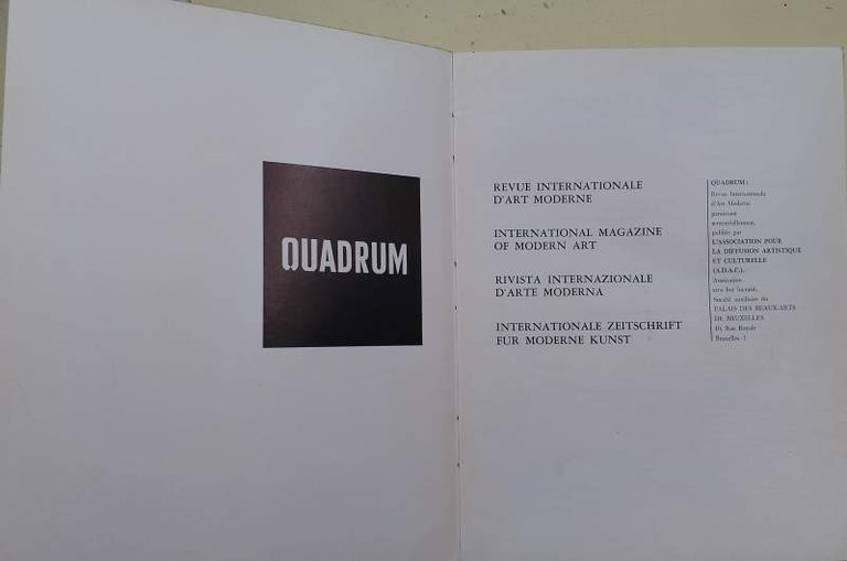 QUADRUM-16-REVUE INTERNATIONALE D'ART MODERNE(1964)
