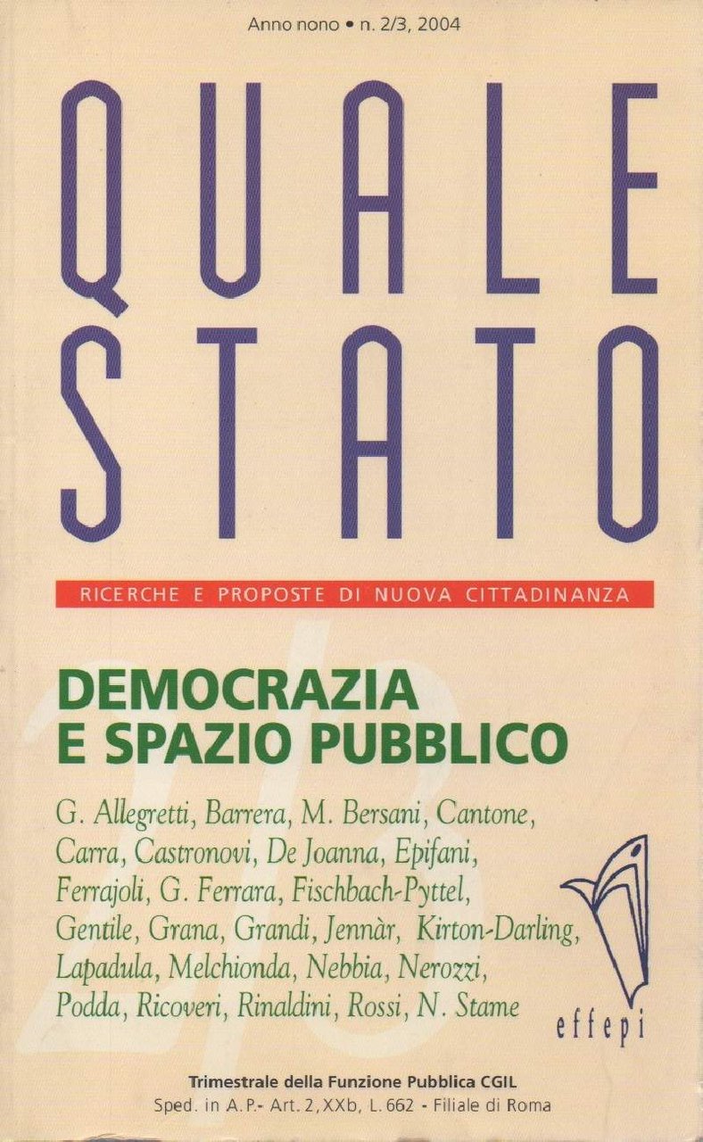 QUALE STATO - Democrazia e spazio pubblico (2004)