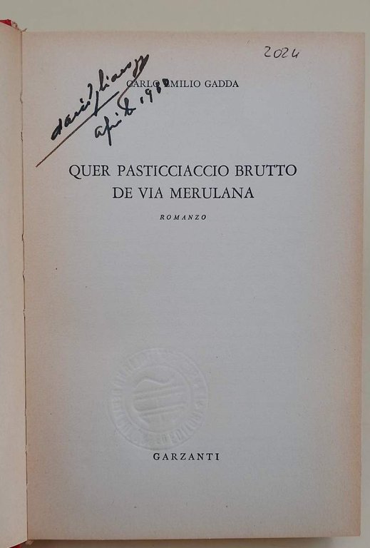 QUER PASTICCIACCIO BRUTTO DE VIA MERULANA(1959)