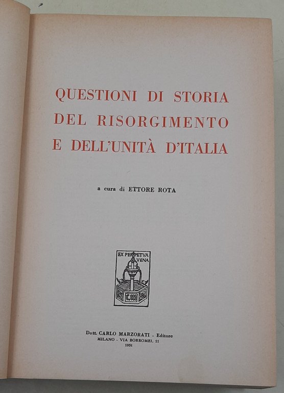 Questioni di Storia del Risorgimento e dell'Unita' d'Italia | Immagine Gallery 2