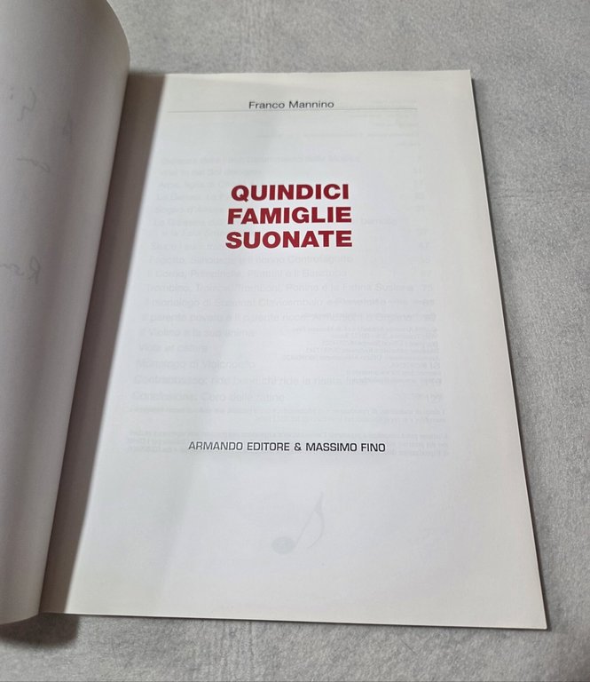 Quindici famiglie suonate | Immagine Gallery 2