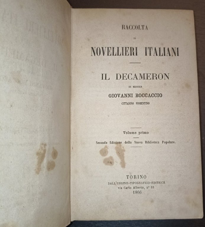 Raccolta di novellieri italiani - Il Decameron