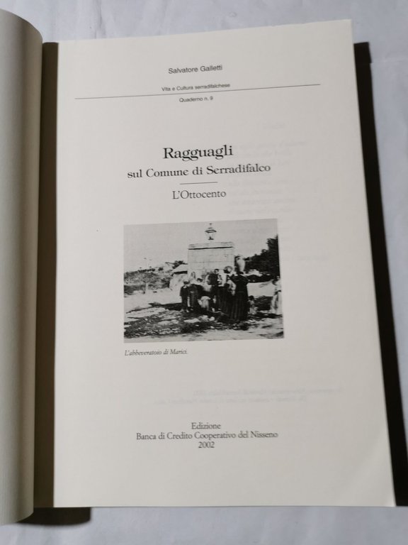 Ragguagli sul Comune di Serradifalco - L'Ottocento