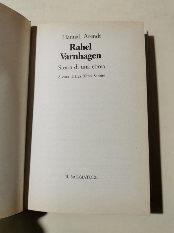 Rahel Varnhagen. Storia di una ebrea