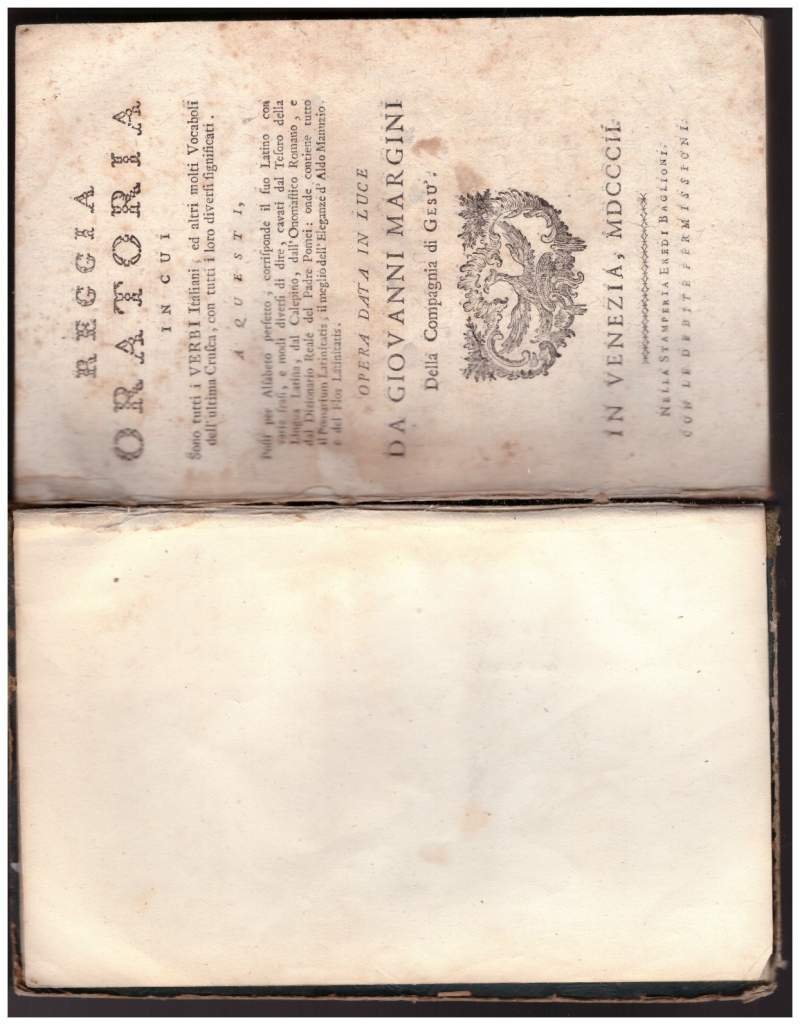 REGGIA ORATORIA in cui sono tutti i verbi Italiani, ed …