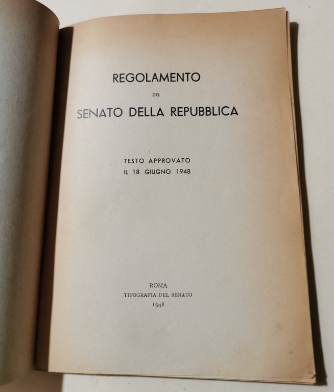 Regolamento del Seanto della Repubblica - Testo approvato il 18 … | Immagine Gallery 2