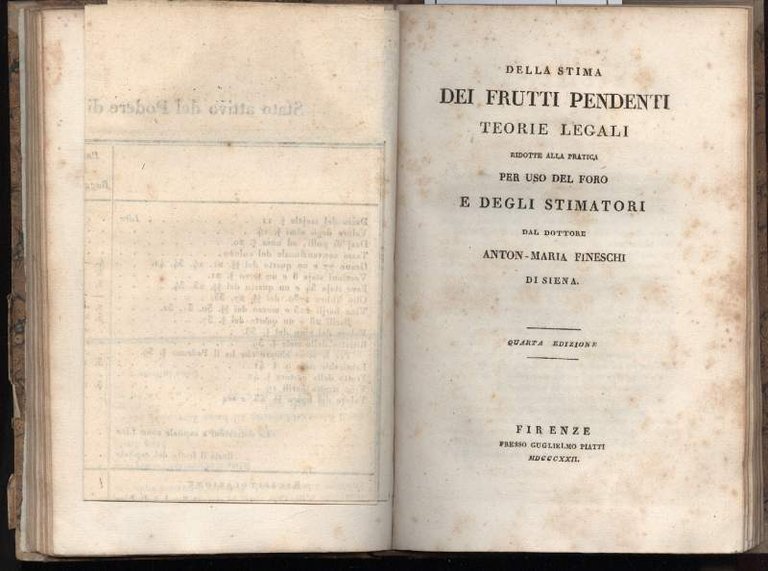 REGOLE TEORICO-PRATICHE E RUSTICO-LEGALI per fare le stime dei Predj …