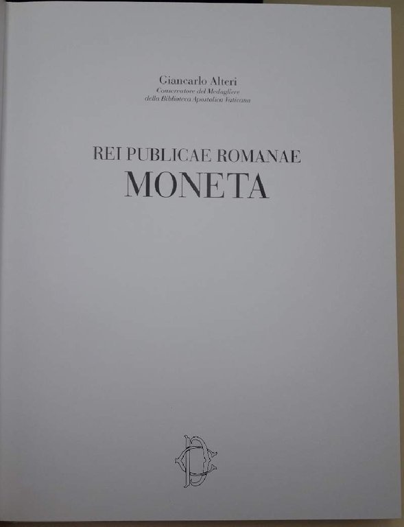 REI REPUBLICAE ROMANAE MONETA(1998)