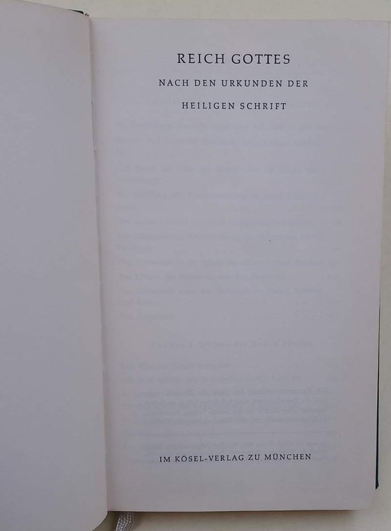 REICH GOTTES NACH DEN ORKUNDEN DES HEILIGEN SCHRIFT(1957)