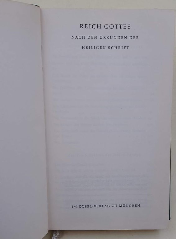 REICH GOTTES NACH DEN ORKUNDEN DES HEILIGEN SCHRIFT(1957)