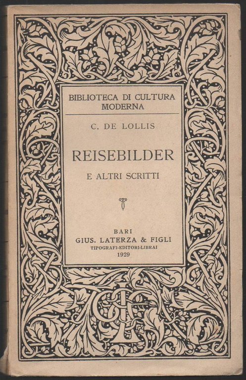 REISEBILDER E ALTRI SCRITTI (1929)