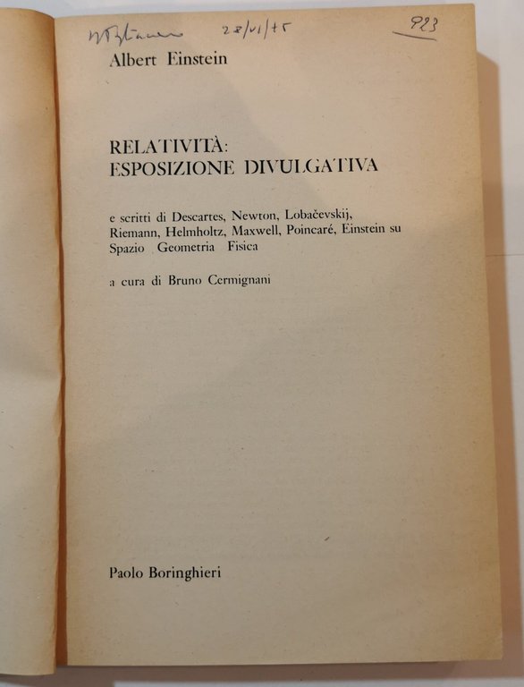 Relativita'-esposizione divulgativa