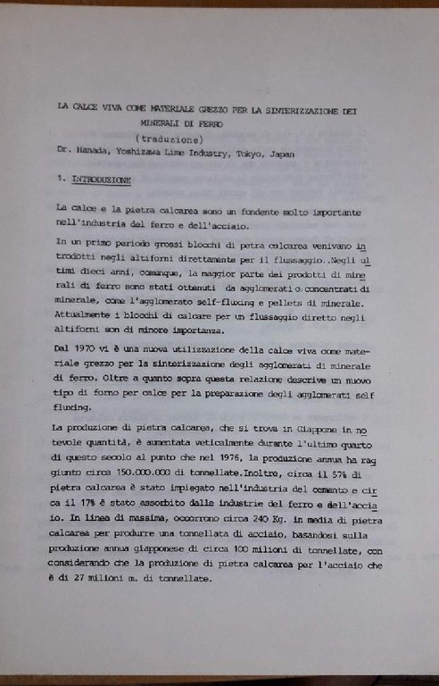 RELAZIONI 4' CONGRESSO INTERNAZIONALE DELLA CALCE(1978)