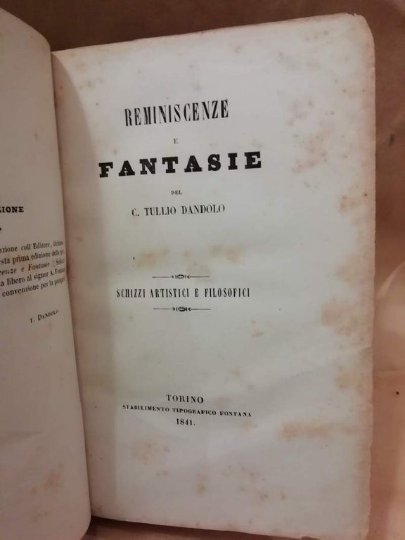 REMINISCENZE E FANTASIE (1841)