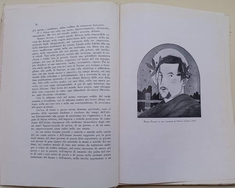 RENZO PEZZANI NELLA VITA NELL'ARTE NEL RICORDO(1952)