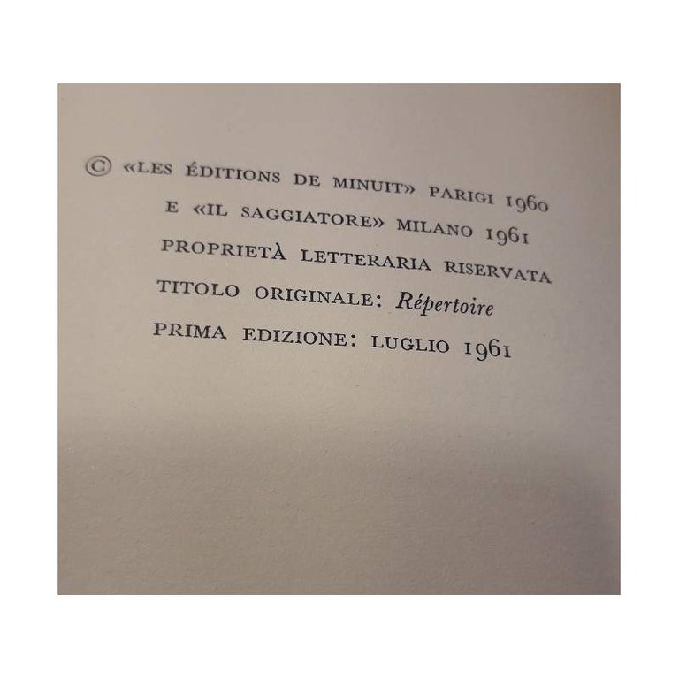 REPERTORIO (1961) | Immagine Gallery 8