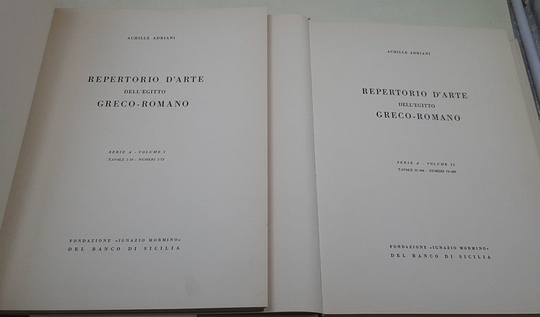 Repertorio dell'Egitto Greco-Romano - serie A- voll. I e II | Immagine Gallery 2