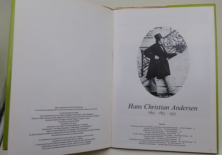 Revue Danoise- Hans Christian Andersen- 1805-1875-1975