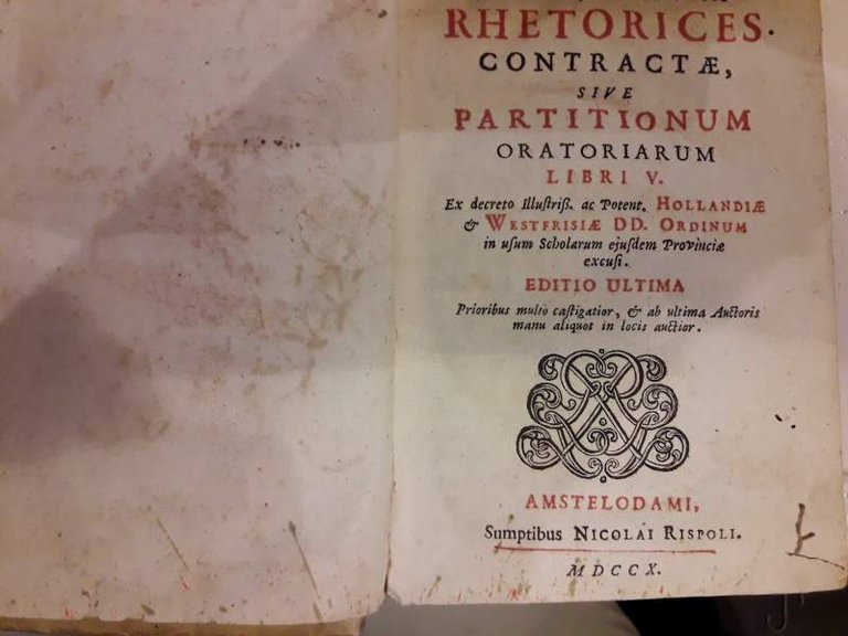 RHETORICES CONTRACTAE SIVE PARTITIONUM ORATORIARUM-Libri V-(1710) | Immagine Gallery 3