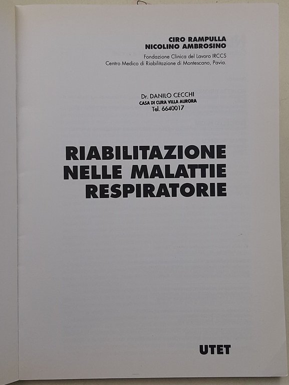 Riabilitazione nelle malattie respiratorie | Immagine Gallery 2