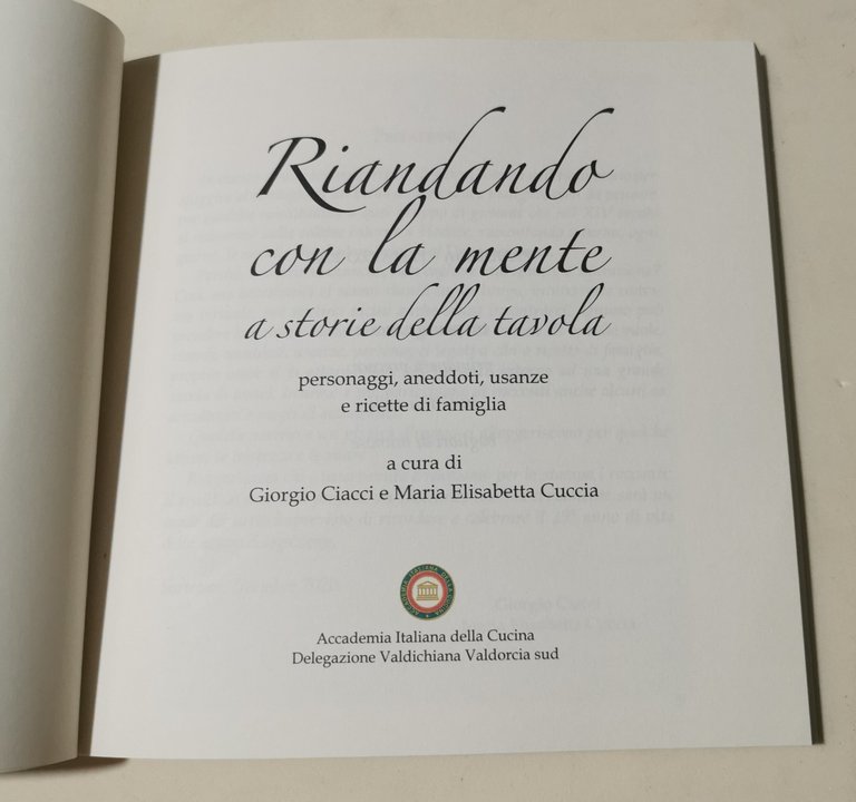 Riandando con la mente a storie della tavola - personaggi, …