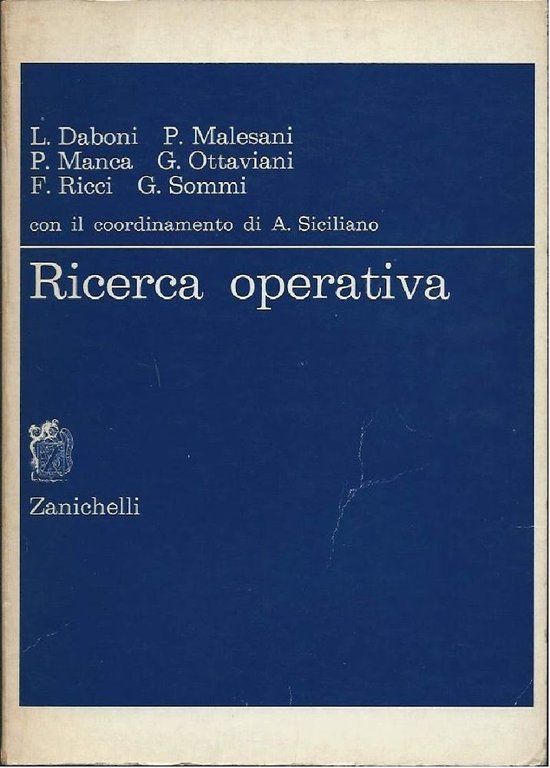 RICERCA OPERATIVA