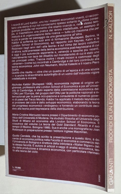 Ricordi di un economista