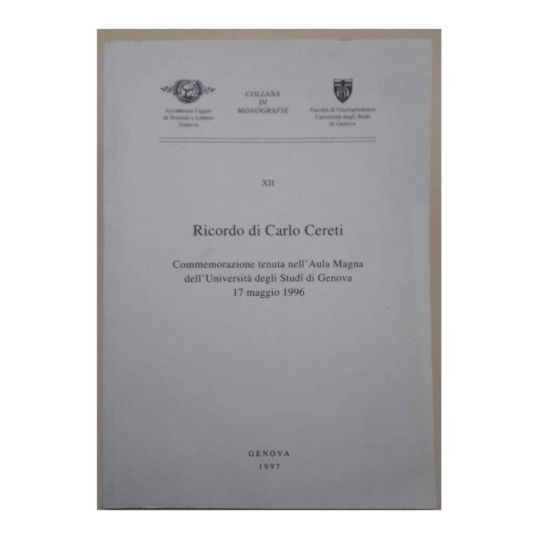 RICORDO DI CARLO CERETI(1996)