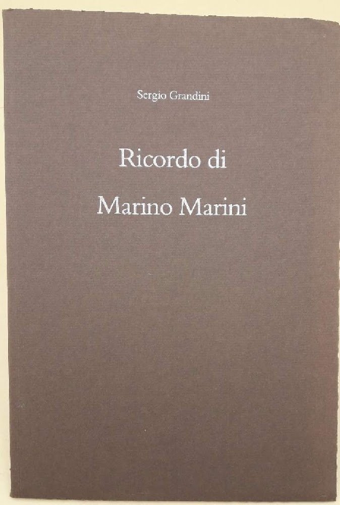 RICORDO DI MARINO MARINI(1994)