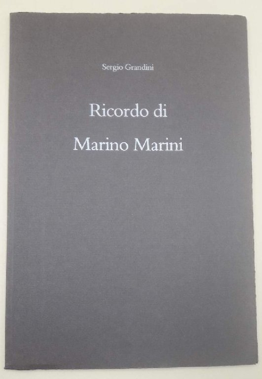 RICORDO DI MARINO MARINI(1994)