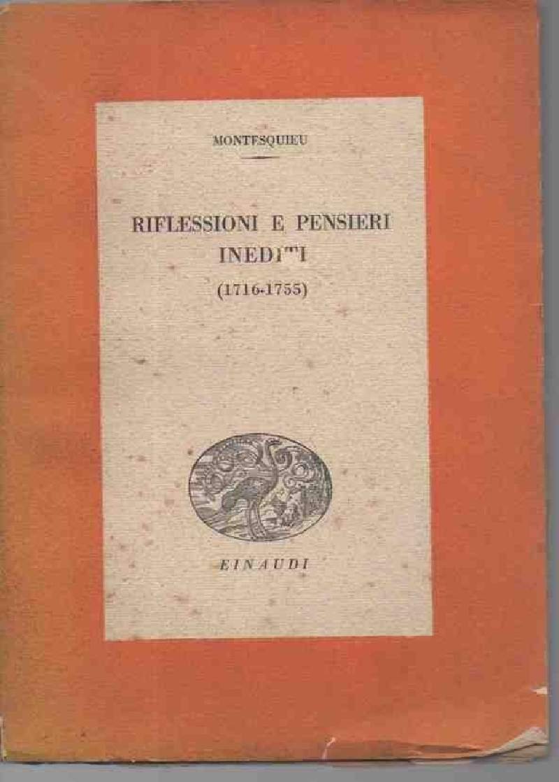 RIFLESSIONI E PENSIERI INEDITI-(1716-1755) | Immagine principale