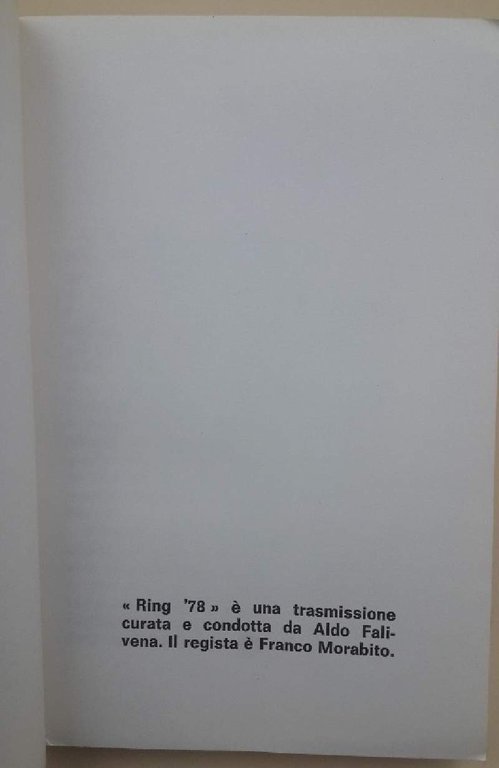 RING '78-GHEDDAFI, AFANASIEV, SOARES, ARAFAT, KREISKY, YAMANI, CARRILLO, SADAT, DAYAN(1978)