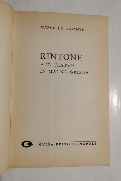 Rintone e il teatro in Magna Grecia