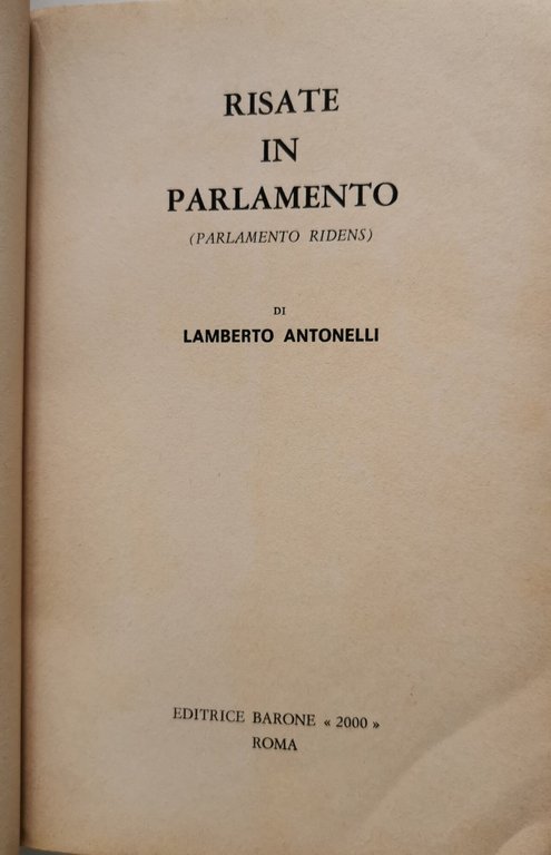 Risate in Parlamento
