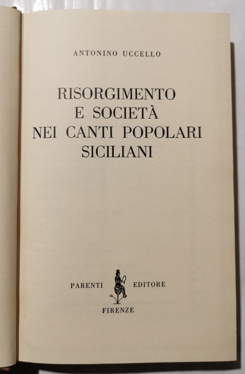 Risorgimento e società nei canti popolari siciliani