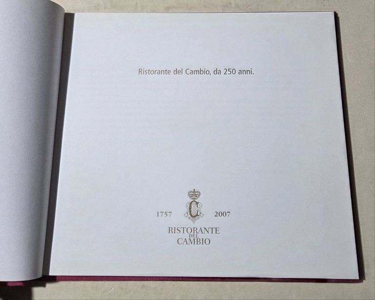 Ristorante del Cambio, da 250 anni ( 1757 - 2007 …