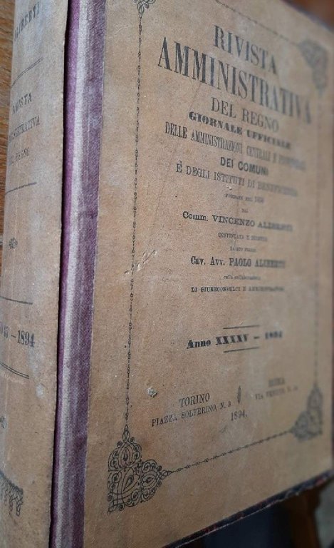 RIVISTA AMMINISTRATIVA DEL REGNO -GIORNALE UFFICIALE DELLE AMMINISTRAZIONI CENTRALI E …