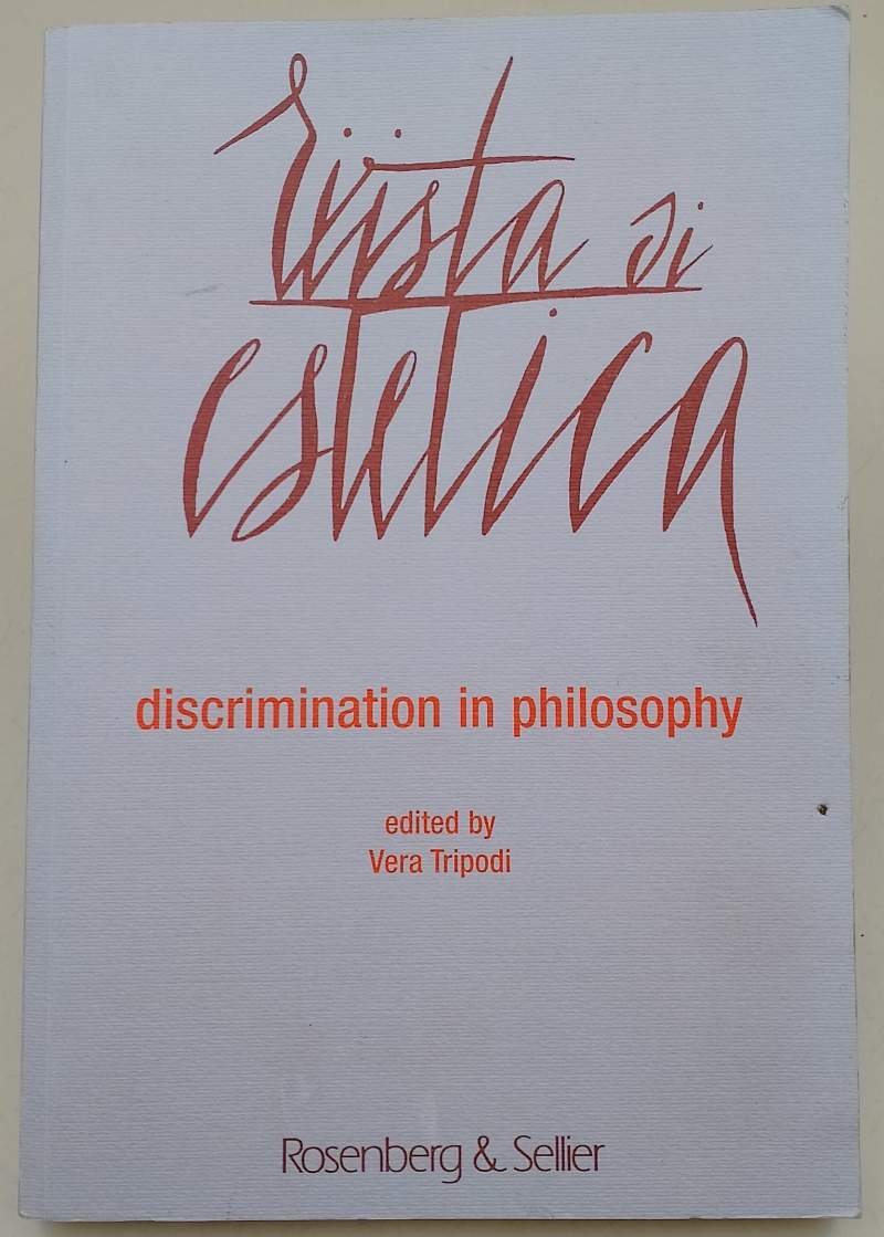 RIVISTA DI ESTETICA- DISCRIMINATION IN PHILOSOPHY( 2017)