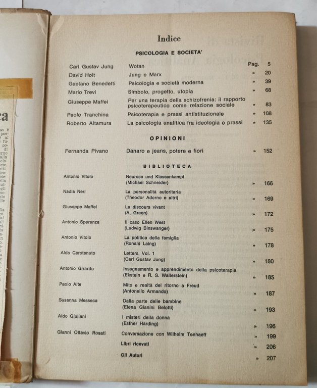 Rivista di psicologia analitica - Psicologia e società