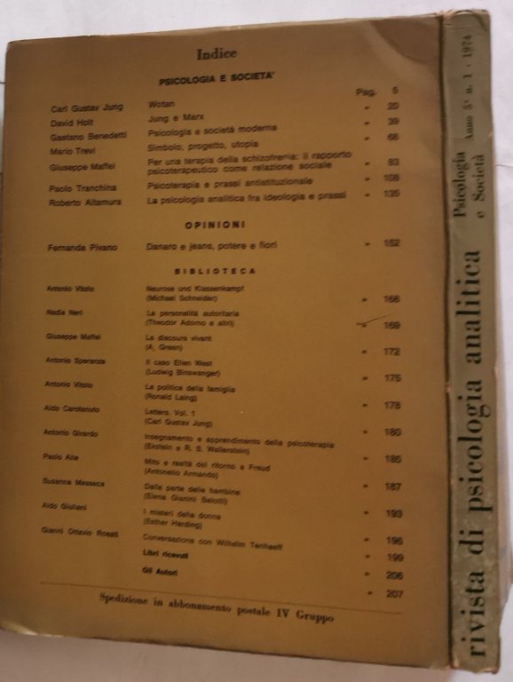 Rivista di psicologia analitica - Psicologia e società
