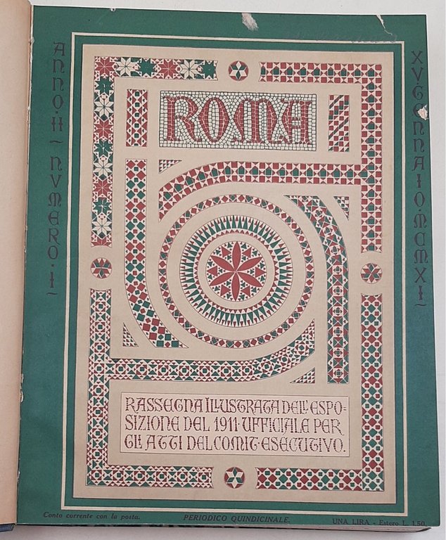 Roma - Periodico quindicinale - Anno II' 1911- 24 fascicoli | Immagine Gallery 2