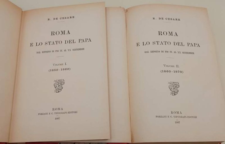 ROMA E LO STATO DEL PAPA DAL RITORNO DI PIO …
