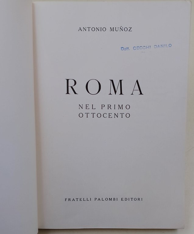 Roma nel primoottocento