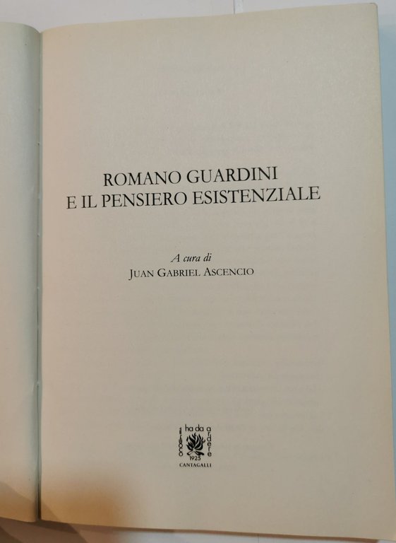 Romano Guardini e il pensiero esistenziale