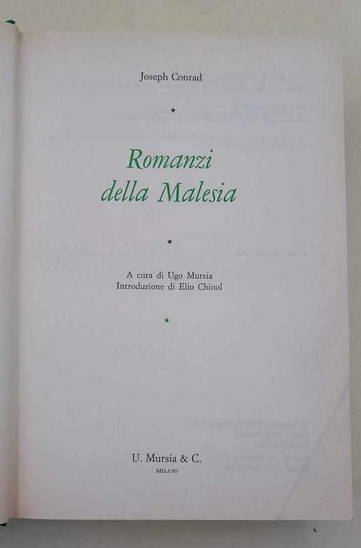 ROMANZI DELLA MALESIA(1968)